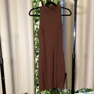High Neck Form Fitting Dress